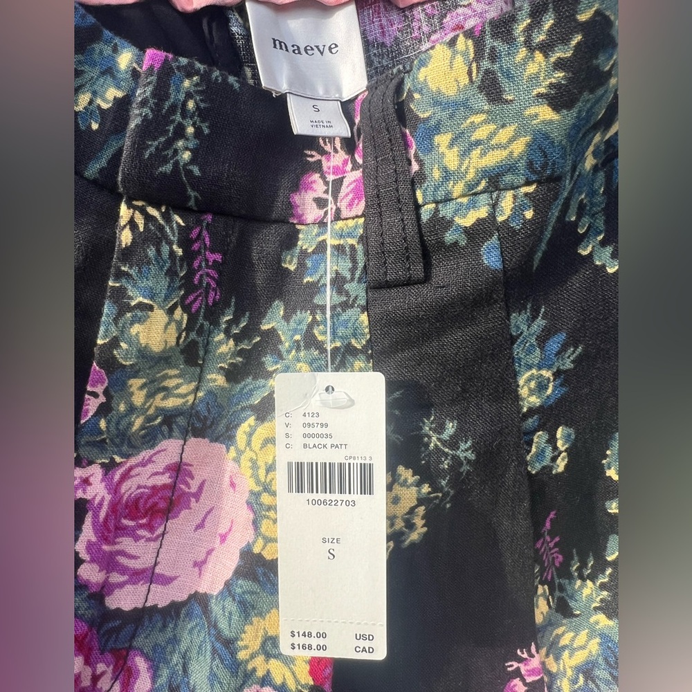 NWT MAEVE Anthropologie Avery Wide-Leg Trousers Size Small - Picture 5 of 5